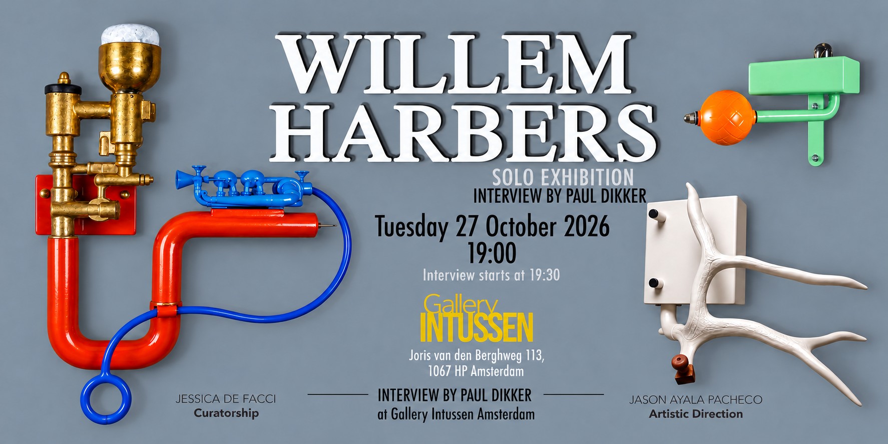 Interview with Willem Harbers by Paul Dikker at Gallery Intussen Amsterdam
